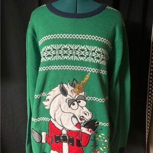 Jolly Sweaters Green Holiday Sweater